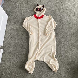 💲SOLD💲 Sazac Kigurumi Shop Animal Adult Onesie with Buttons Pug